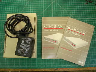 Pair of DEC Scholar modems, as purchased