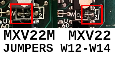 Jumper diagram for W12 - W14