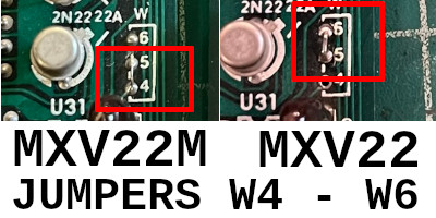 Jumper diagram for W4 - W6