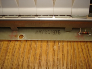 Front panel date stamp