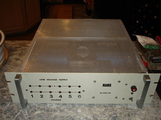 Original power supply, front panel