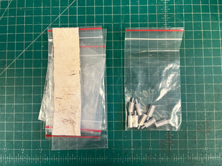 Accessories bag contents