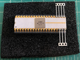 Repaired 6502 pins