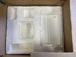 MAI shipping box, inside foam