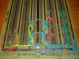 64K RAM wiring closeup