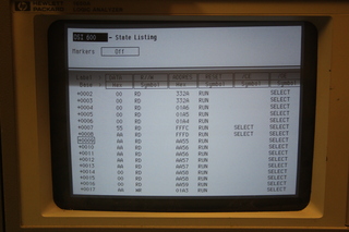 State listing of test ROM