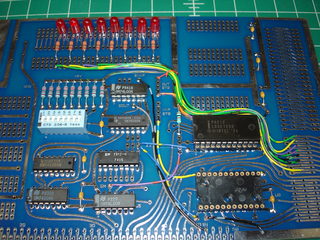 Closeup of LED Register Wiring