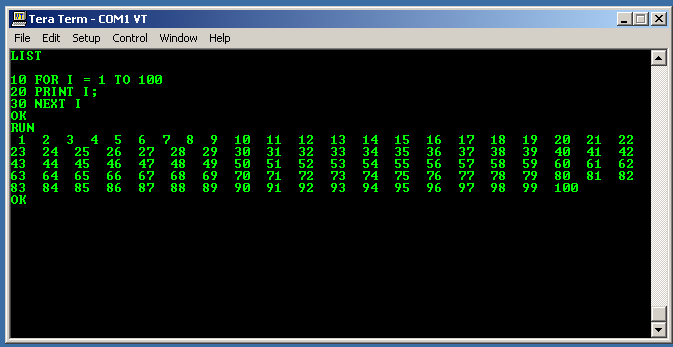 MITS BASIC printing numbers