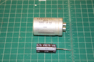 Old capacitor vs. new capacitor