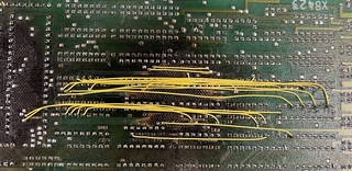 Repair flywires before epoxy staking