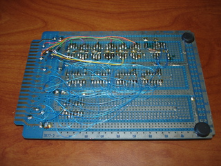 Vector 22/44 prototype board, bottom