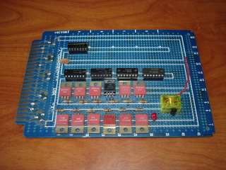 Vector 22/44 prototype board, top