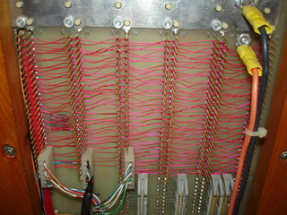 Closeup of backplane wiring
