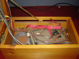 Storage inside bottom of mounting box