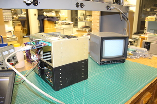 Test setup, with flash