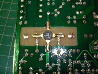 High frequency transistor on the interface board