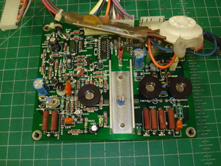 Closeup of interface board