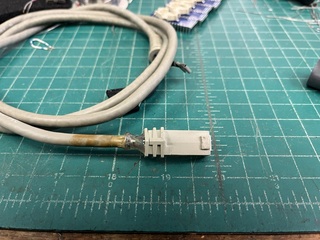 DC plug strain relief glued