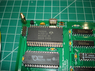 R6501Q in prototype machine pin socket strips